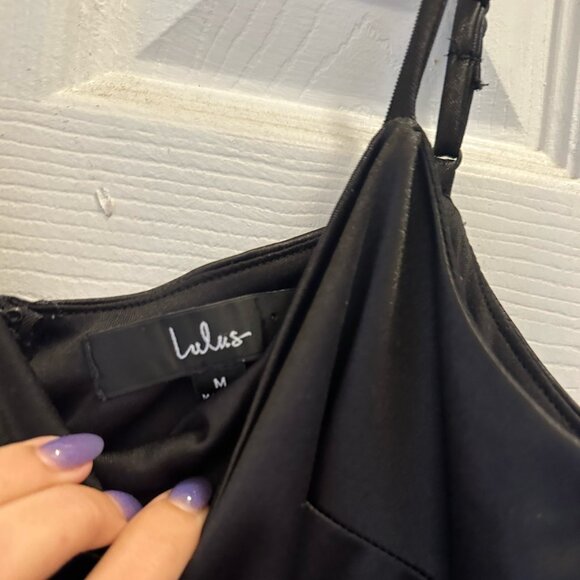 LULUS SILK DRESS | M - Picture 2 of 3